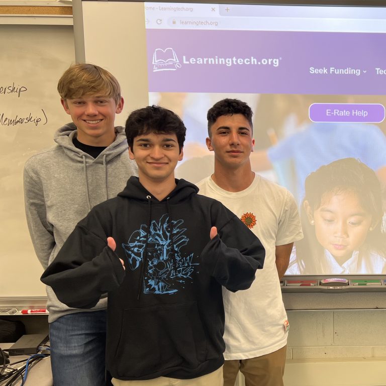 Carlmont students at local marketing project - funded by CAF-PTSA mini grants