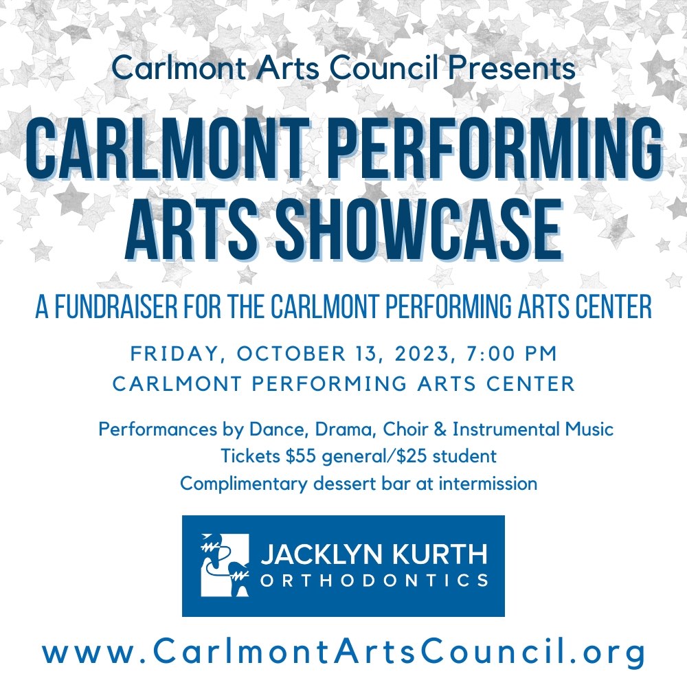 Flyer for Carlmont Performing Arts Showcase 2023