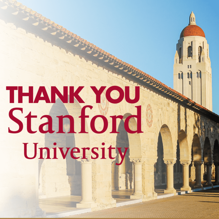 Stanford university caf thank you website