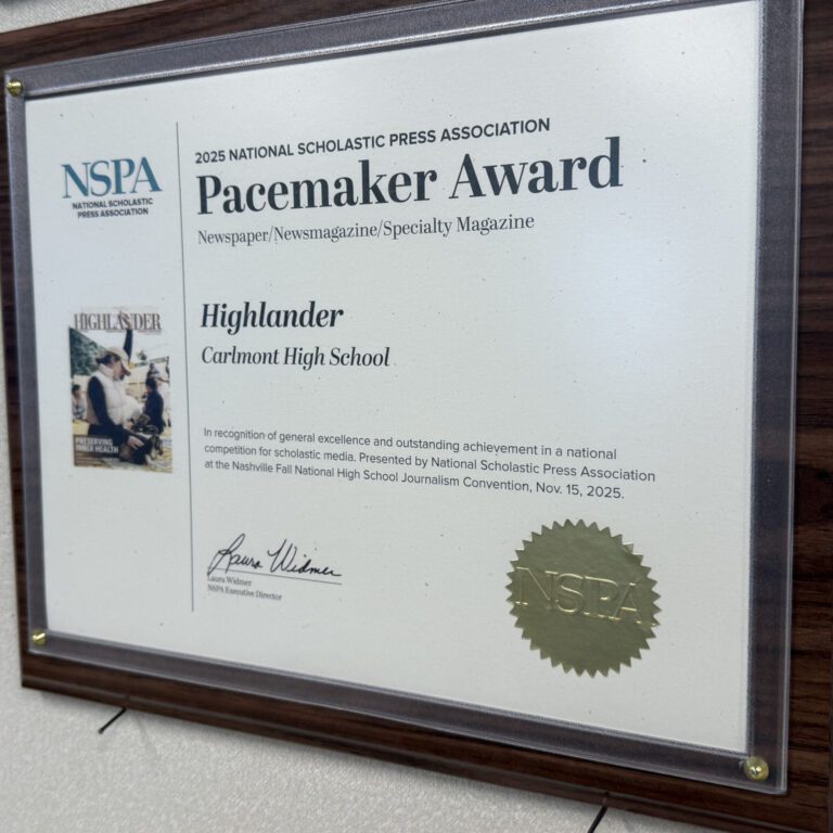Photo of Media Arts Pacemaker award plaque